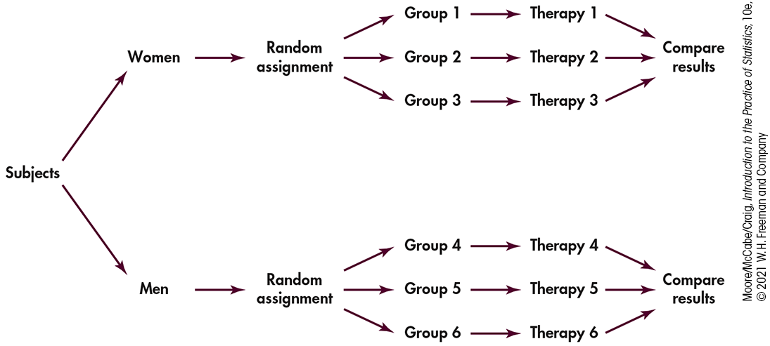 A flowchart outline for a block design.